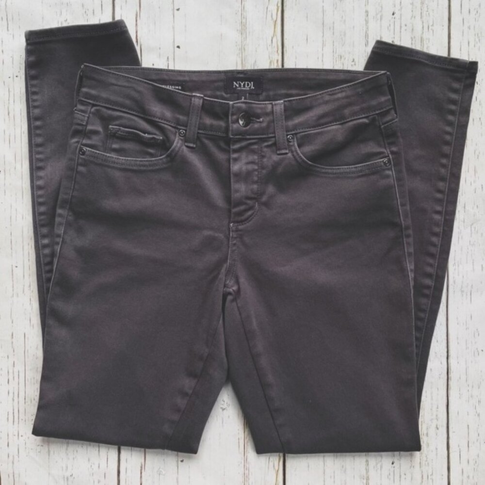 NYDJ Ami Skinny Legging Gray Stretch Pants Jeans Size 2 Women’s
